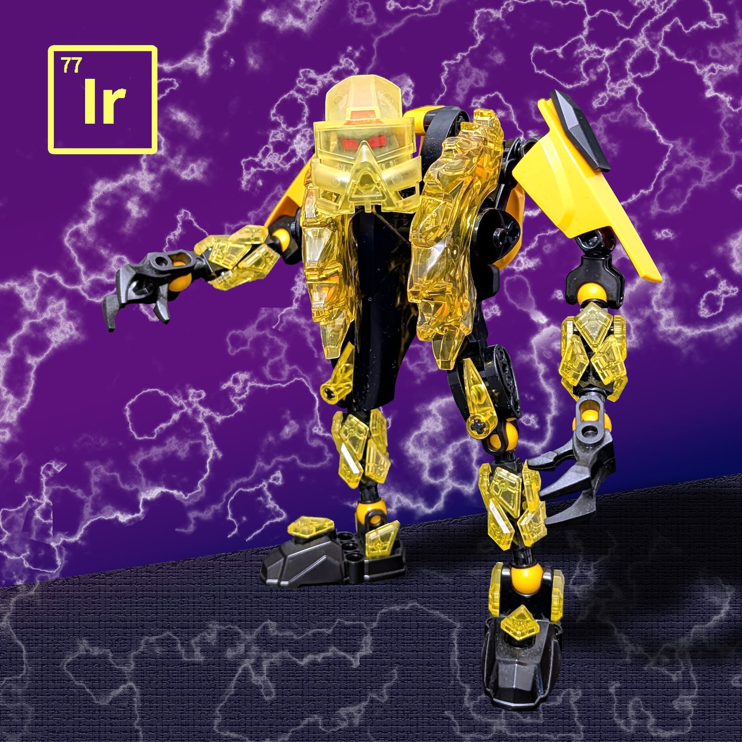 Bionicle based on the element Iridium