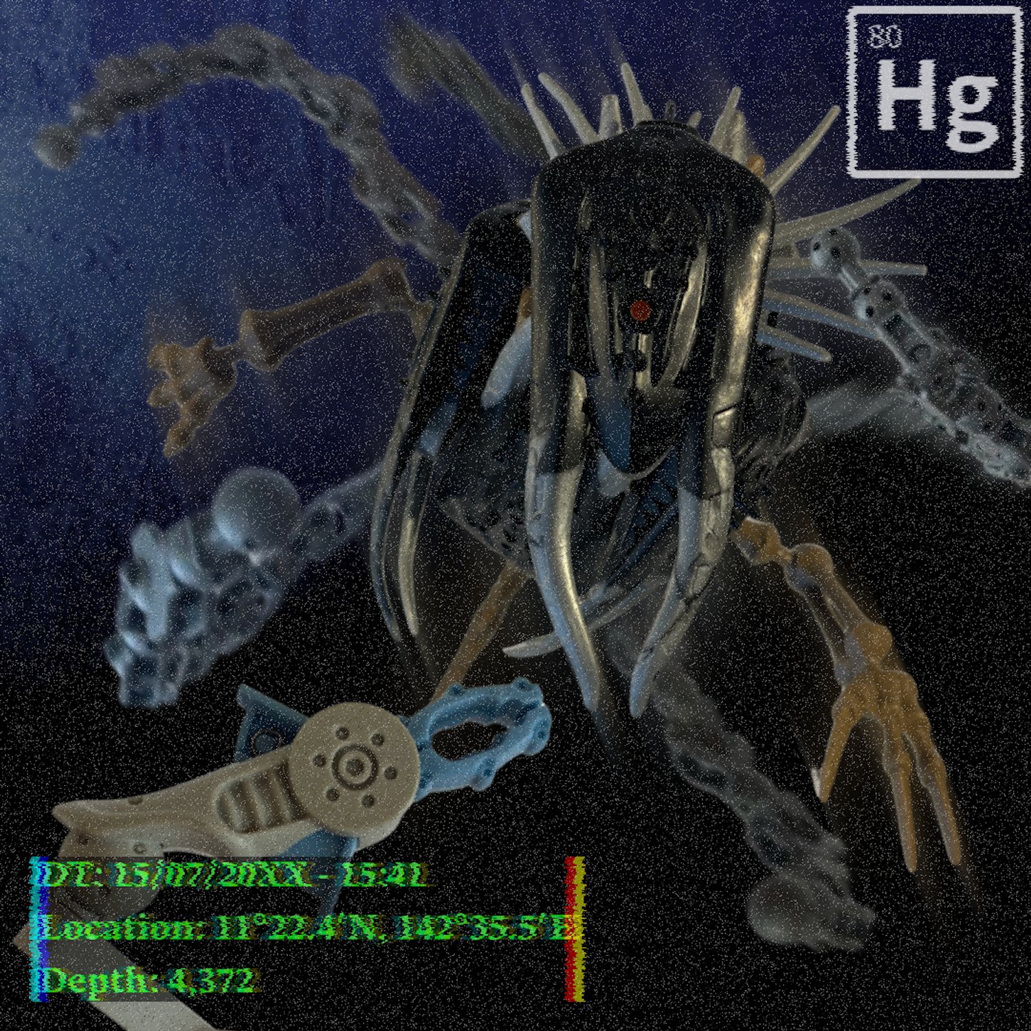 Bionicle based on the element Mercury