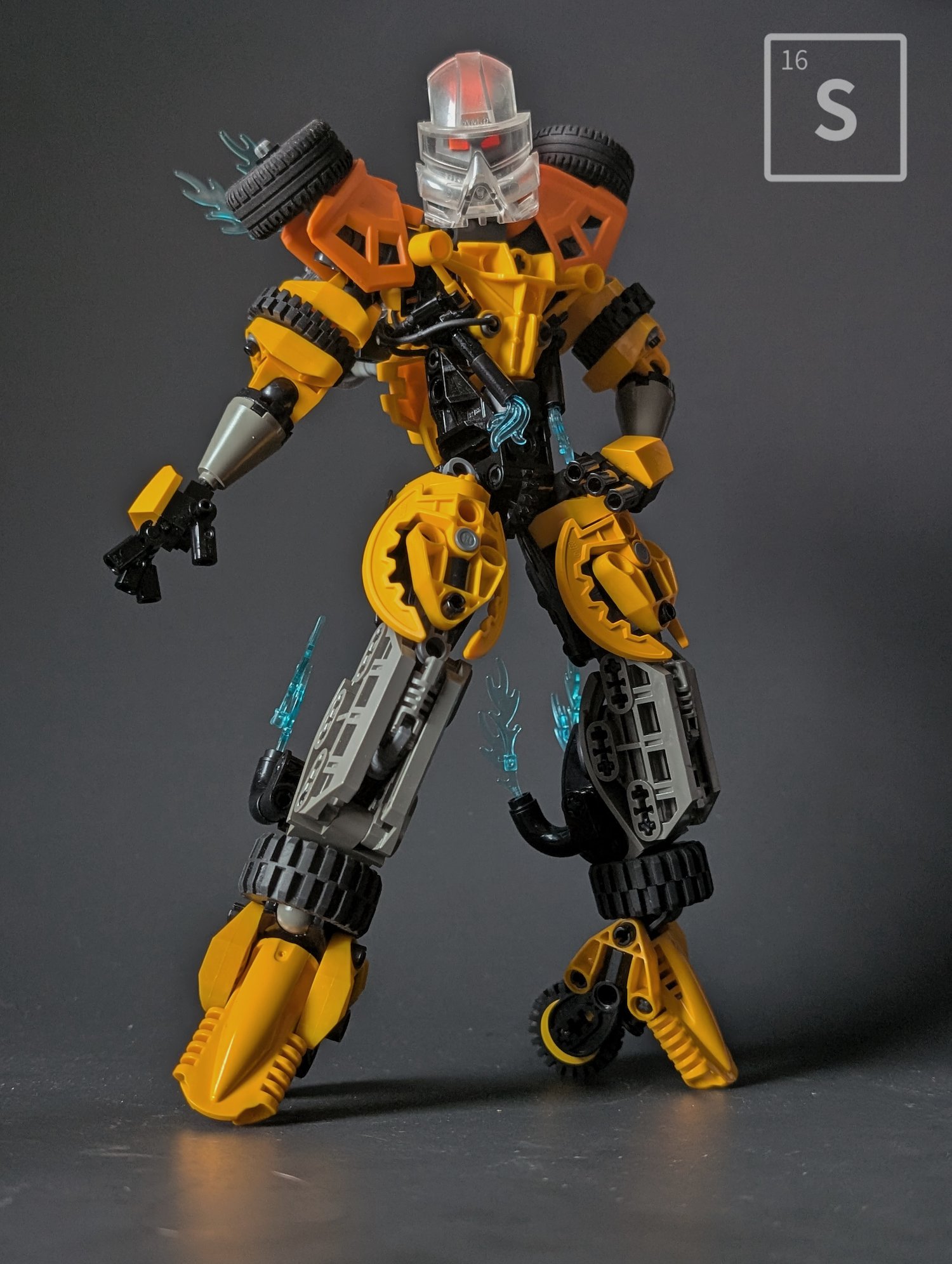 Bionicle based on the element Sulfur